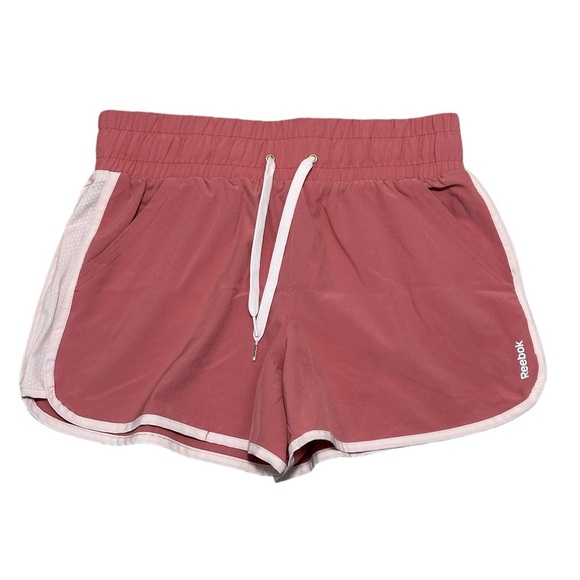 Women's Reebok Medium 8 - 10 Shorts Pink Spandex Workout Running Pockets - Picture 3 of 7